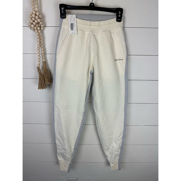 NWT Outdoor Voices Soft Cotton Jogger Dove/Bone XS - Picture 1 of 7